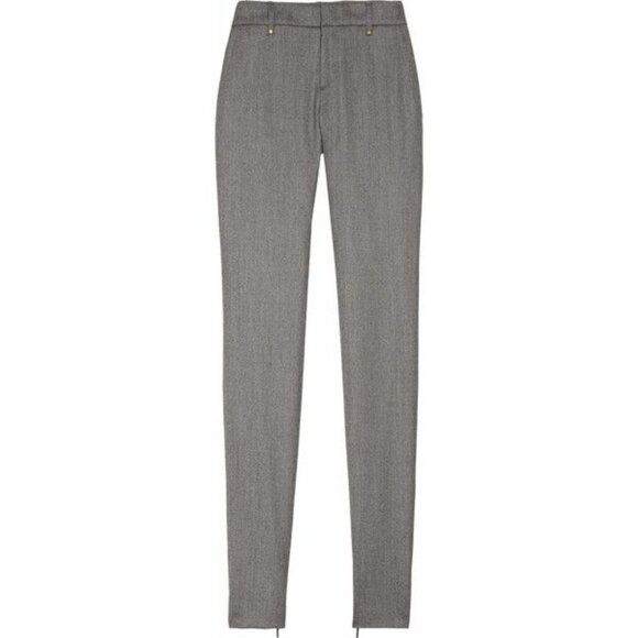 Gucci Grey Stretch-Wool Micro-Diamond Studded Trousers - Picture 1 of 14